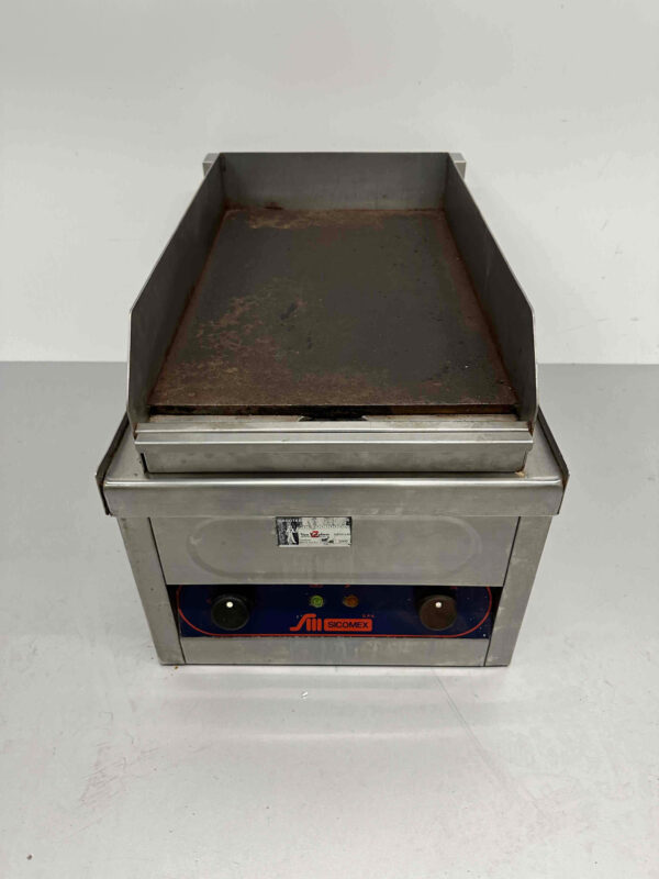RVS Sicomex bakplaat 40 cm 380V Horeca