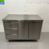 RVS Werkkast Kast Werktafel 2 klapdeuren en 3 laden 120 cm Horeca