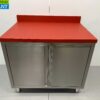 RVS Polyethylene PE Werkkast Kast Snijtafel 2 klapdeuren 100 cm Horeca Slagerij