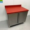 RVS Polyethylene PE Werkkast Kast Snijtafel 2 klapdeuren 100 cm Horeca Slagerij - Afbeelding 2