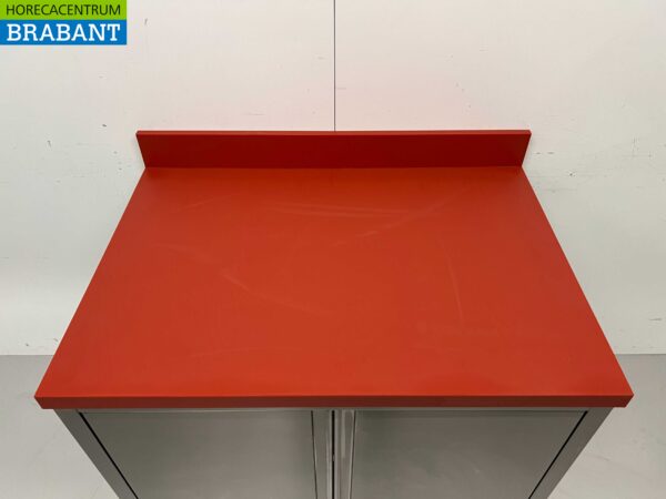 RVS Polyethylene PE Werkkast Kast Snijtafel 2 klapdeuren 100 cm Horeca Slagerij - Afbeelding 5