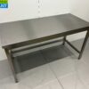 RVS Werktafel Tafel Premium-line 150 x 70 x 85 cm Horeca - Afbeelding 2