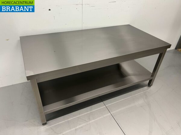 RVS Werktafel Tafel Premium-line 140 x 70 x 60 cm Horeca - Afbeelding 2