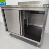 RVS Spoeltafel spoelbak Premium-line 2 schuifdeuren 100 cm Horeca - Afbeelding 6
