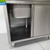 RVS Spoeltafel spoelbak Premium-line 2 schuifdeuren 100 cm Horeca - Afbeelding 7