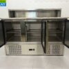 RVS HCB Pizzawerkbank Pizzatafel 3 deuren 136,5 cm 230V Horeca - Afbeelding 4