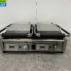 RVS Buffalo Dubbele Contactgrill Paninigrill Grill Geribbeld 230V Horeca