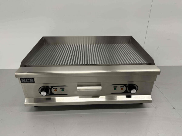 RVS Grillplaat Bakplaat Geribbelde bakplaat 75 cm 400V Horeca