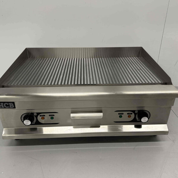 RVS Grillplaat Bakplaat Geribbelde bakplaat 75 cm 400V Horeca