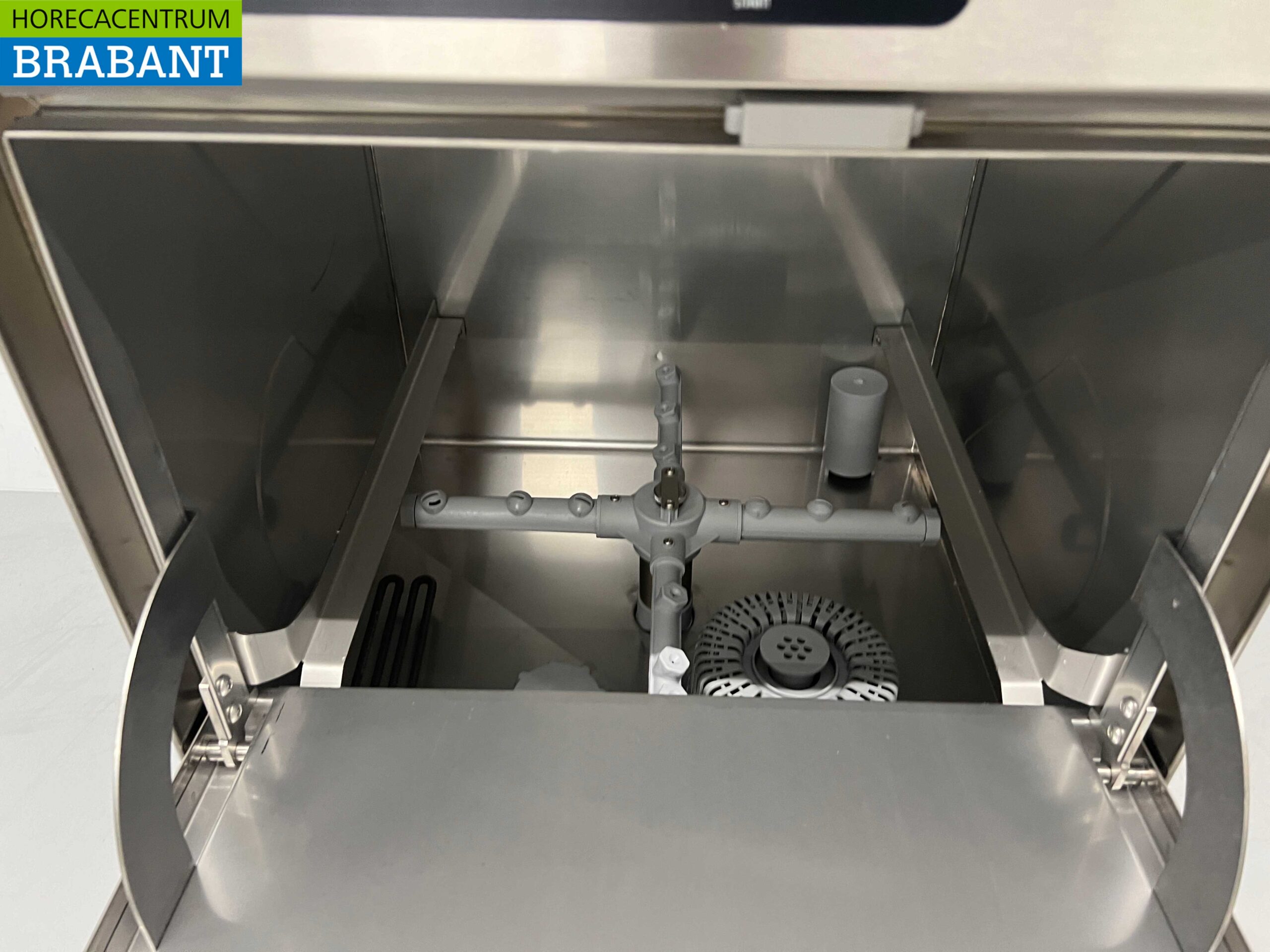 Beverage Equipment Spoelschijf / glazenspoeler Duo Kunststof tbv 3/8 barkraan aansluiting met onderspoelpijpje Chroom