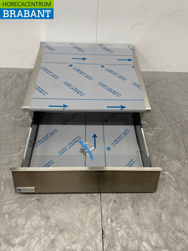RVS Mareno Werkunit Neutraal Blind unit met lade 80 cm Horeca - Afbeelding 4