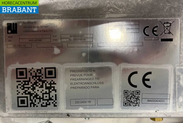 RVS Mareno Drop-in Bain marie 1/1 230V Horeca - Afbeelding 14