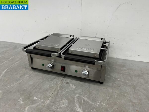 RVS Buffalo Dubbele Contactgrill Paninigrill Grill Glad 230V Horeca - Afbeelding 3