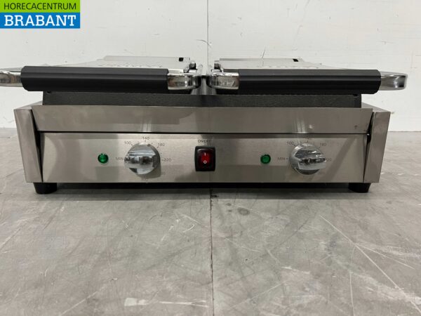RVS Buffalo Dubbele Contactgrill Paninigrill Grill Glad 230V Horeca - Afbeelding 5