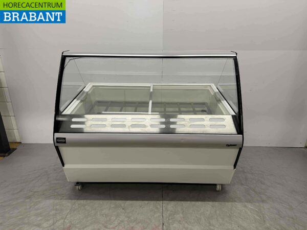 Verrijdbare Combisteel Hawai Schepijsvitrine 15 bakken 230V Horeca