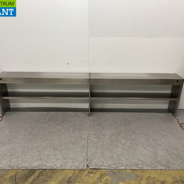 RVS Warmtebrug Warmhoudbrug Verwarmde etagere 299 cm Horeca