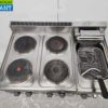 RVS Modular Baklijn 4 pits elektrisch fornuis en friteuse 90 cm 400V Horeca - Afbeelding 4