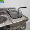 RVS Modular Baklijn 4 pits elektrisch fornuis en friteuse 90 cm 400V Horeca - Afbeelding 5