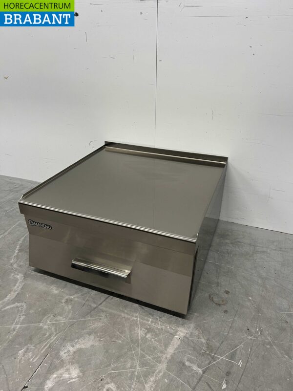 RVS Mareno Werkunit Neutraal Blind unit met lade 60 cm Horeca - Afbeelding 3