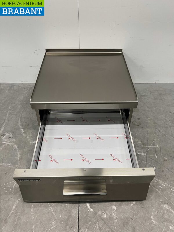RVS Mareno Werkunit Neutraal Blind unit met lade 60 cm Horeca - Afbeelding 4
