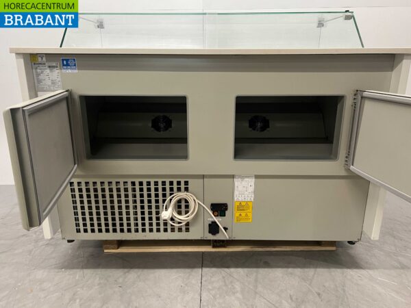 Coreco Koelvitrine Snackvitrine Gekoelde vitrine 150,5 cm 230V Cafetaria Friettent Horeca - Afbeelding 6