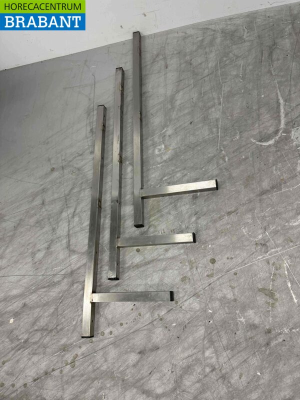 RVS 3 Beugels Muurbeugels Beugel 91 x 30,5 cm Horeca - Afbeelding 2