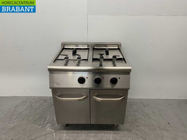 RVS Combisteel Dubbele Friteuse Frituur 2 x 18 Liter 400V Horeca
