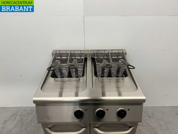 RVS Combisteel Dubbele Friteuse Frituur 2 x 18 Liter 400V Horeca - Afbeelding 5