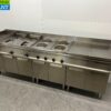 RVS Electrolux Baklijn 4 pits fornuis, dubbele friteuse en bakplaat 245 cm 400V Horeca - Afbeelding 3