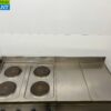 RVS Electrolux Baklijn 4 pits fornuis, dubbele friteuse en bakplaat 245 cm 400V Horeca - Afbeelding 8