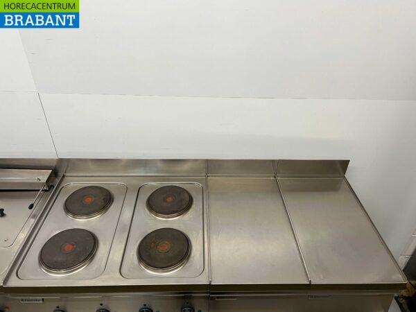 RVS Electrolux Baklijn 4 pits fornuis, dubbele friteuse en bakplaat 245 cm 400V Horeca - Afbeelding 8
