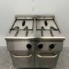 RVS Combisteel Dubbele Friteuse Frituur 2 x 18 Liter 400V Horeca