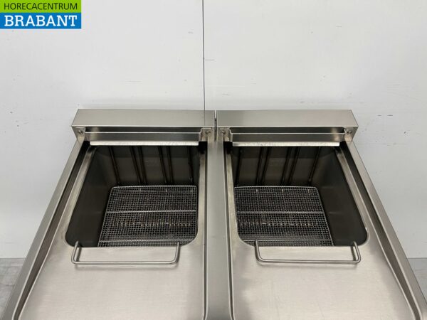 RVS Combisteel Dubbele Friteuse Frituur 2 x 18 Liter 400V Horeca - Afbeelding 5