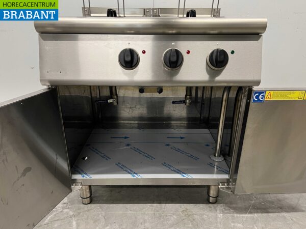 RVS Combisteel Dubbele Friteuse Frituur 2 x 18 Liter 400V Horeca - Afbeelding 5