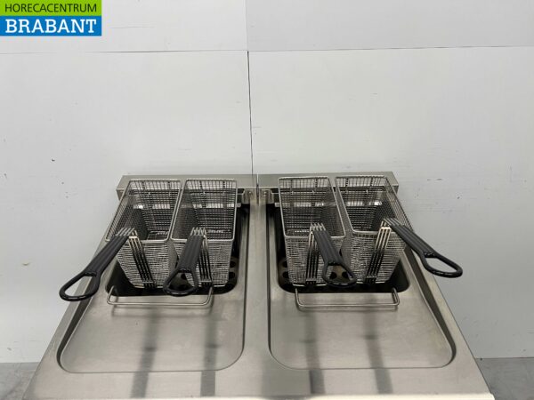 RVS Combisteel Dubbele Friteuse Frituur 2 x 18 Liter 400V Horeca - Afbeelding 4