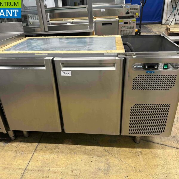 RVS Afinox Koelwerkbank 2 deuren 134 cm 230V Horeca