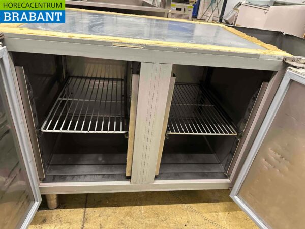 RVS Afinox Koelwerkbank 2 deuren 134 cm 230V Horeca - Afbeelding 3