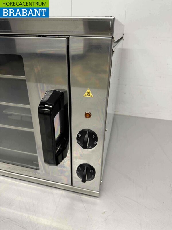 RVS Milan Toast Heteluchtoven Convectie Oven Afbakoven 37 liter 230V Horeca - Afbeelding 4