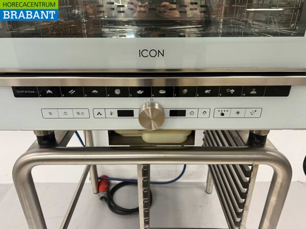 RVS Lainox ICEM051 Combisteamer Steamer 5 x 1/1 GN met afzuigkap en onderstel 400V Horeca - Afbeelding 5