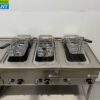 RVS Mareno Baklijn Elektrische bakplaat en 3 friteuses 240 cm 400V Horeca - Afbeelding 4