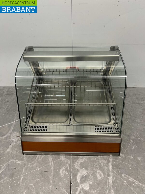 RVS Warmtevitrine Warmhoudvitrine 73 cm 230V Horeca