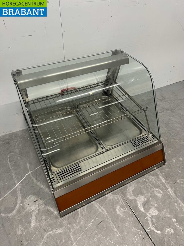 RVS Warmtevitrine Warmhoudvitrine 73 cm 230V Horeca - Afbeelding 2