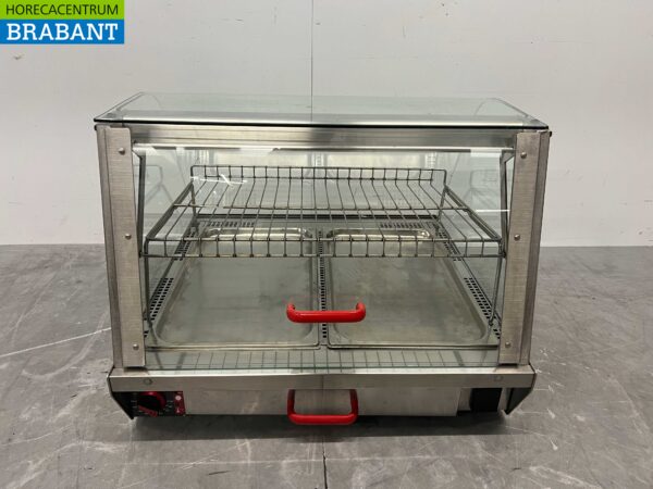 RVS Warmtevitrine Warmhoudvitrine 73 cm 230V Horeca - Afbeelding 4