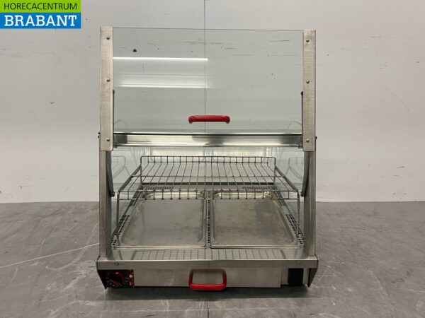 RVS Warmtevitrine Warmhoudvitrine 73 cm 230V Horeca - Afbeelding 5
