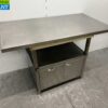 RVS Werktafel Werkkast 2 deuren 140 x 74,5 x 96 cm Horeca - Afbeelding 2