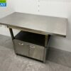 RVS Werktafel Werkkast 2 deuren 140 x 74,5 x 96 cm Horeca - Afbeelding 3