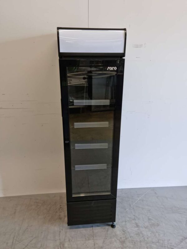 Saro Glasdeurkoeling Koelkast Drankkoelkast Glazen deur Smal 107 liter 230V Horeca
