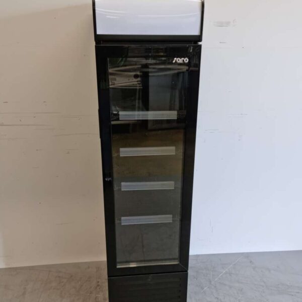 Saro Glasdeurkoeling Koelkast Drankkoelkast Glazen deur Smal 107 liter 230V Horeca