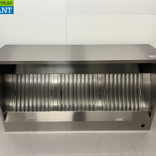 RVS Afzuigkap Dampkap Premium-line motor 2000 kuub box doos model 180 cm 230V Horeca
