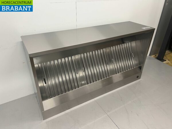 RVS Afzuigkap Dampkap Premium-line motor 2000 kuub box doos model 180 cm 230V Horeca - Afbeelding 2